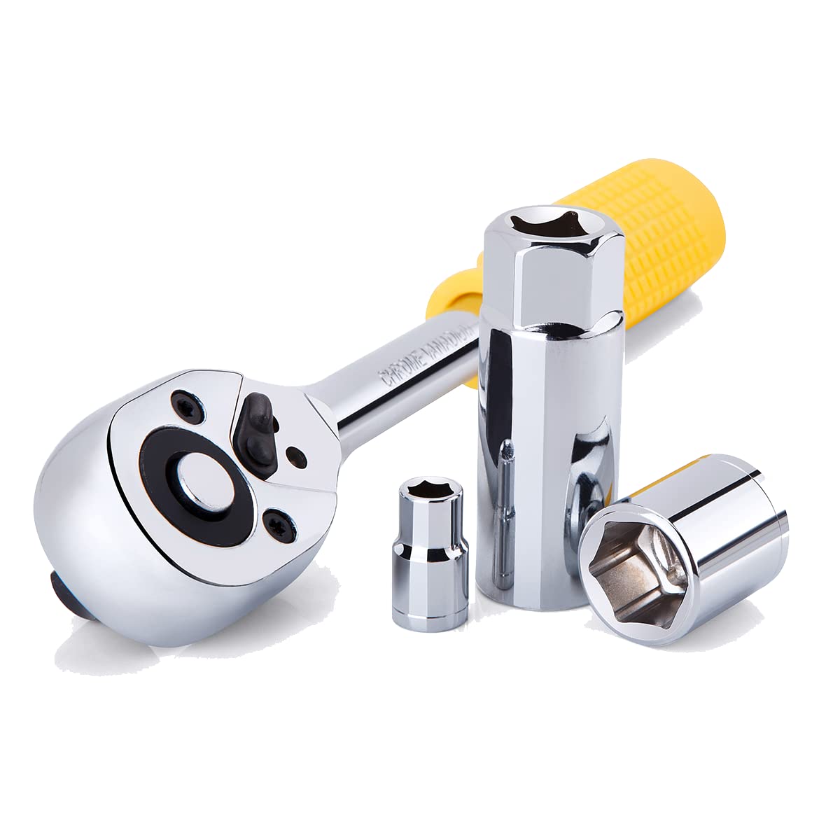 DEKO Caisse a Outil 128 Pièces, Malette Boite Coffret a Outils Complete Bricolage Avec Jeu Complet de Clés, Tournevis et Manchons