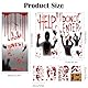 VOPIWOZ Horror Halloween Fensterdeko Halloween Deko Innen 2 Fensterbilder Halloween Aufkleber 1 Halloween Türdeko Aufkleber 4 Halloween Blutige Aufkleber für Halloween Party Spukhaus Dekoration