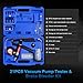 YSTOOL Hand Held Vacuum and Pressure Pump Brake Clutch Fluid Bleeder Tool Kit Oil Change Power Steering Fluid Bleeding Set with Pressure Gauge Jar Adapters for Auto Car Truck Motorcycle Use Blue Case
