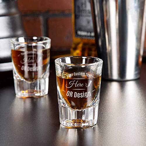 Center Gifts Personalized Fluted Whiskey/Shot Glass
