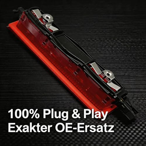 StratoNex LED Dritte Bremsleuchte kompatibel mit VW Caddy III (2004-2015) | Nur für Heckklappe | Ersatz für OE 2K0945087A | Bremslicht mit verdickter Dichtung