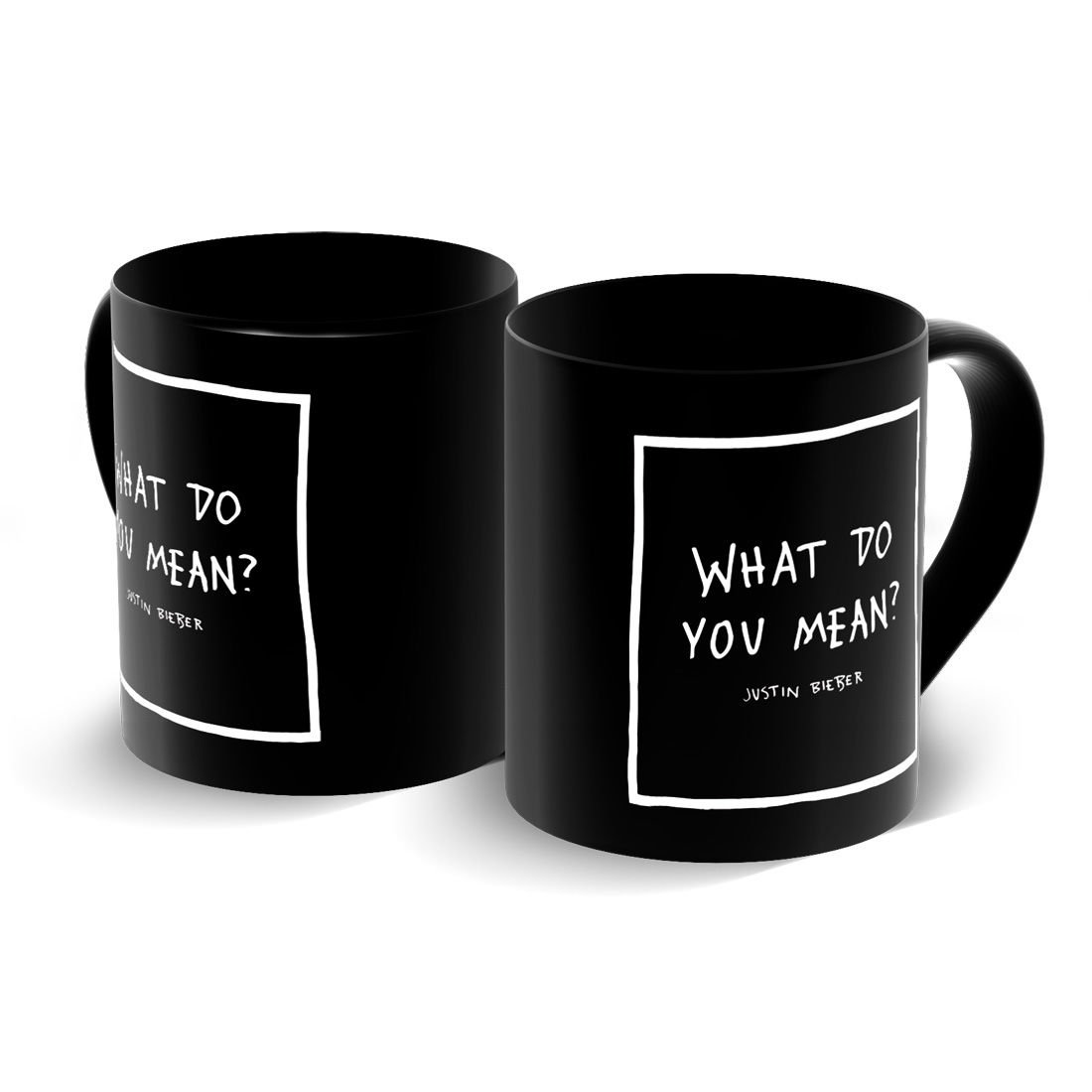 Rock Off Black Official Justin Bieber - What Do You Mean - Boxed Mug