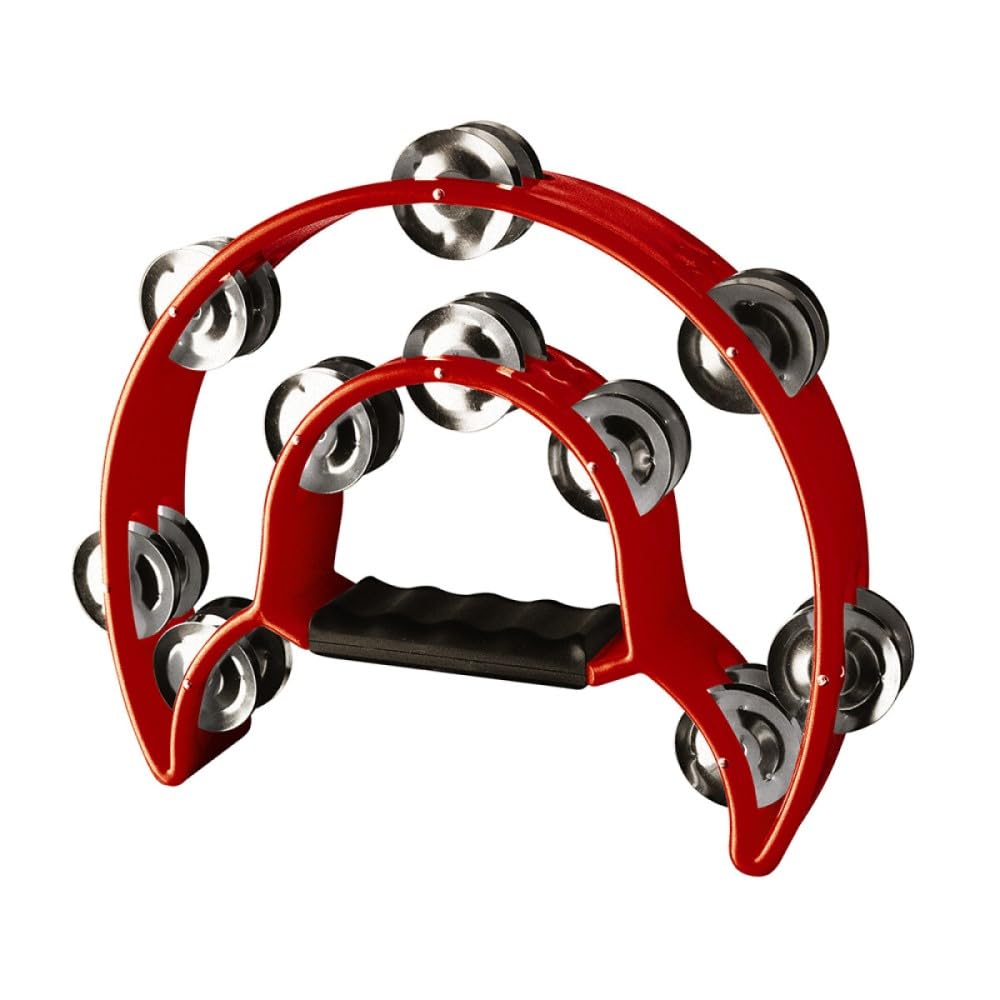 Stagg TAB-1 RD Cutaway Half Moon Tambourine Red TAB1RD