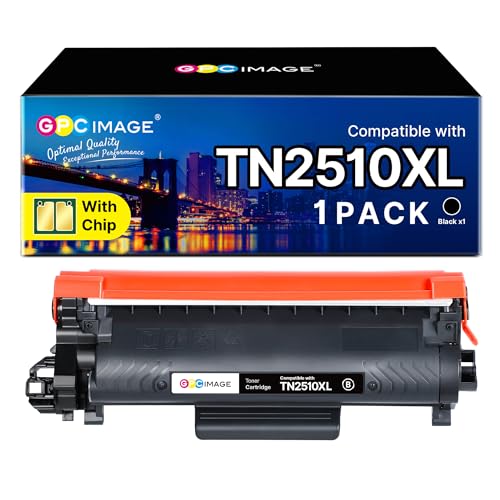 GPC IMAGE TN2510XL TN-2510 XL Kompatibel für Brother HL-L2400DWE Toner HL-L2400DW MFC-L2800DW MFC-L2835DW MFC-L2860DW MFC-L2827DW DCP-L2620DW HL-L2445DW DCP-L2660DW DCP-L2665DW DCP-L2627DW (1er-Pack)
