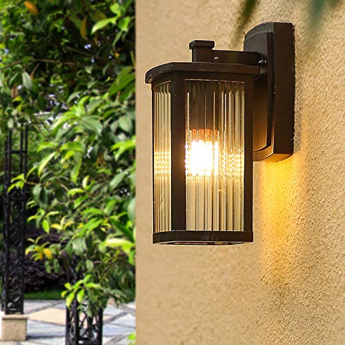 Lanterne de mur d'extérieur anti-pluie applique LED 1-Light durable - 2