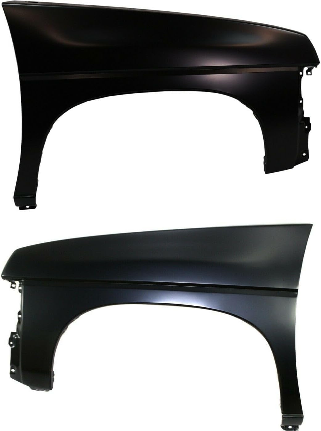 Repair Quarter Panel Patch 2pcs Set Front Rear Left Right Steel Primed for Nissan for Pickup 95-97 for D21 89-94 Car without Molding Holes Truck