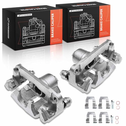 Image of A-Premium Rear Disc Brake Caliper with Bracket | Compatible with Buick, Chevy, Oldsmobile & Pontiac Models - Rendezvous, Venture, Silhouette, Aztek, Montana