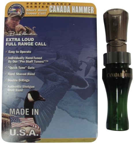 Buck Gardner Calls Perf Poly Canada Hammer 2 Goose Call, Mallard Green/Smoke