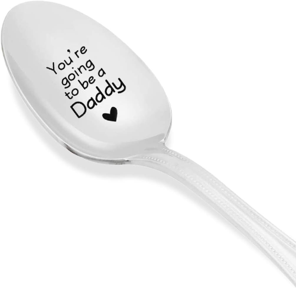You're Going to Be a Daddy Spoon - Baby Announcement Spoon -Tell Your Husband You Are Expecting with This Adorable Spoon- Engraved Unique Gift - Spoon Gift # A17
