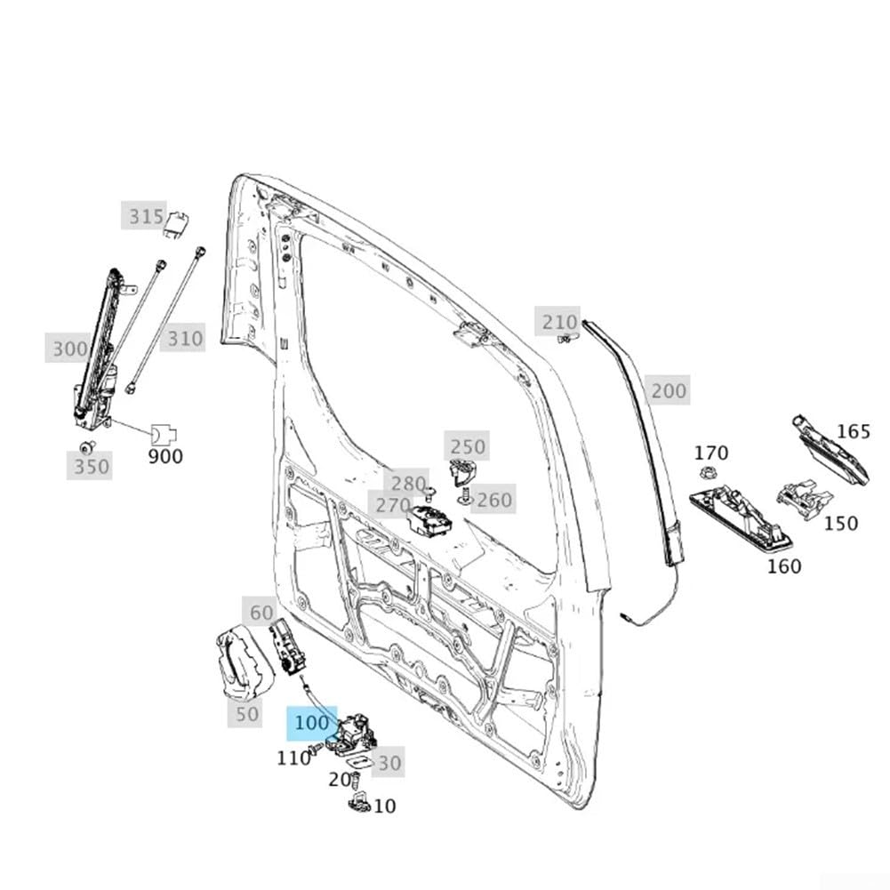 Actionneur de Verrouillage ABS pour Mercedes Vito W447
