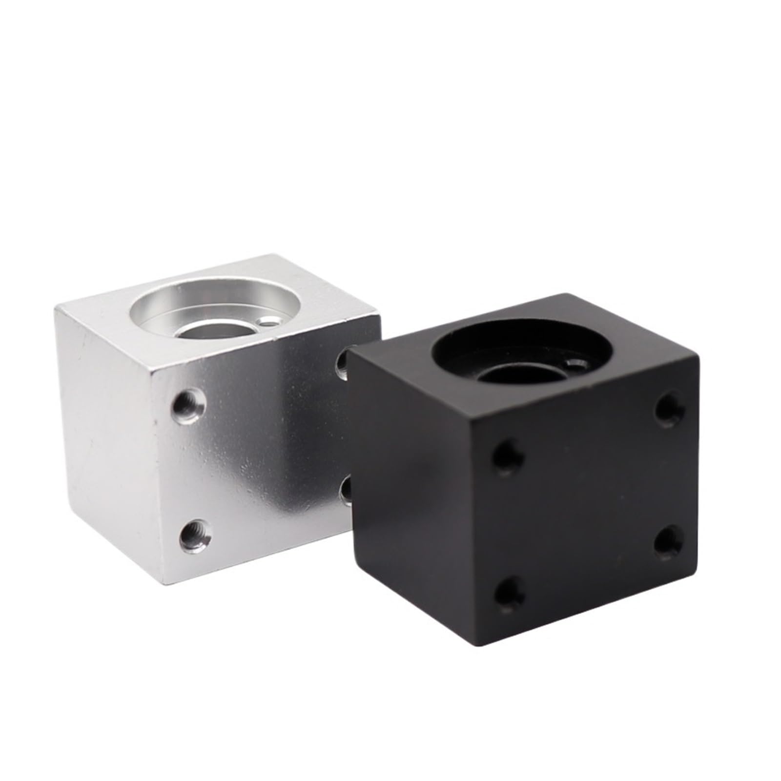 Metal Ball Screw nut 1PC T8 Lead Screw Nut Housing Bracket for 3D Printer Parts T8 Trapezoidal Lead Screw Conversion Nut Seat Aluminum Block(Silver)