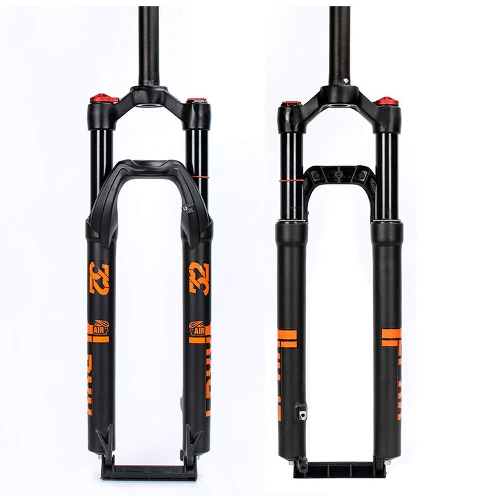 Widelec górski 27,5"/29" z zawieszeniem, przedni amortyzator powietrzny, skok prosty 1-1/8" (tył/tył), oś przelotowa, oś szybkozaciskowa 105 mm.
