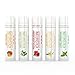 5-Pack Lip Balm Gift Set by Naturistick. Assorted Flavors. 100% Natural Ingredients. Best Beeswax Chapsticks for Dry, Chapped Lips. Made in USA for Men, Women and Children