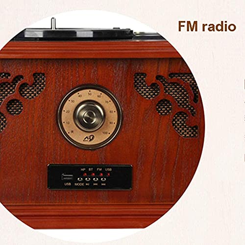Tourne-Disque Vinyle Gramophone Retro Turntable avec Haut-parleurs sans Fil Bluetooth 3.5Mm Aux-in/FM Radio/USB Vintage Wood Phonographe Recorder ShaoSu - Les Beatles, Paul McCartney, John Lennon, RIngo Starr, George Harrison Tourne-Disque Vinyle Gramophone Retro Turntable avec Haut-parleurs sans Fil Bluetooth 3.5Mm Aux-in/FM Radio/USB Vintage Wood Phonographe Recorder ShaoSu – Image 8