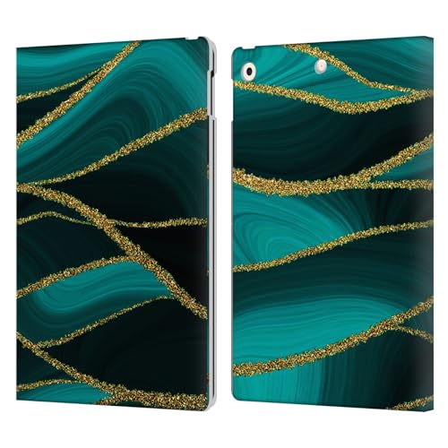 Étui iPad 10.2 anti-rayures UtArt portefeuille en cuir robuste et chic