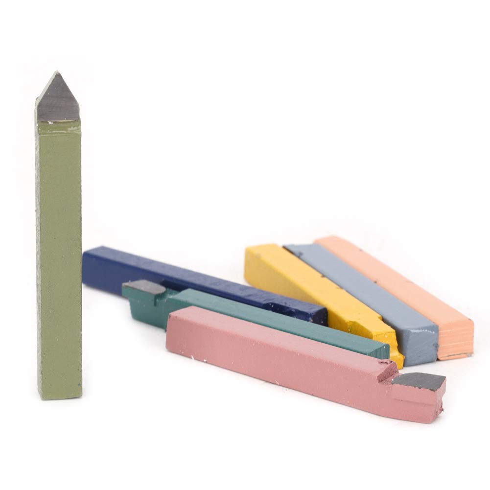 Herramientas de Corte de Torno de Metal, 38 Piezas Herramientas de Torno de Metal Juego de Herramientas de Torneado de Soldadura con Punta de Carburo Kit de Herramientas de Corte