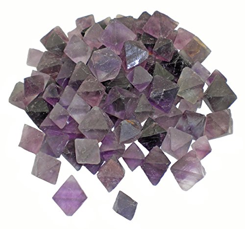 Emovendo 1 lb Purple Fluorite Octahedron Crystals - Small - Bulk Lot