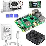Vesiri Raspberry Pi5 16GB Kit日本技適済みraspberry pi5 セット ラズベリーパイ5 16gbボード+アクティブクーラー+Pi5 PD電源+ABSケース ラズベリーパイ5キット(ラズベリーパイ5 16gb kit)超高速ラズパイ/新モデル
