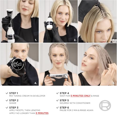 L'Oréal Paris Préférence Le Blonding Acidic Toner, Post Bleach Treatment with no Ammonia, Long Lasting Anti-Brassiness, Platinum Ice 01 - 6