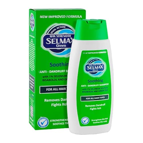 Selmax Green Soothing 200 ml Dual Action Anti Dandruff Shampoo for All Hair Types