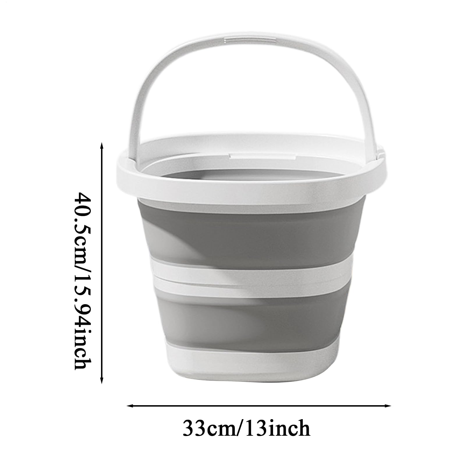 Seau Pliable en Plastique Capacité,Récipient Polyvalent pour Eau Et Lavage | Seau d'eau Étanche 10L Pliable avec Poignée pour Lavabos Camping