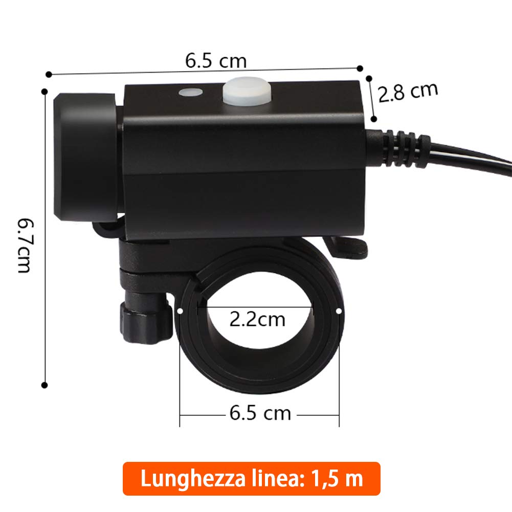 Motocicletta Impermeabile Caricabatterie USB Cellulare Caricatore 3.1A/3.1A Porte USB Doppie 12V/24V Adattatore Splitter Porta Alimentazione LED Display Tensione