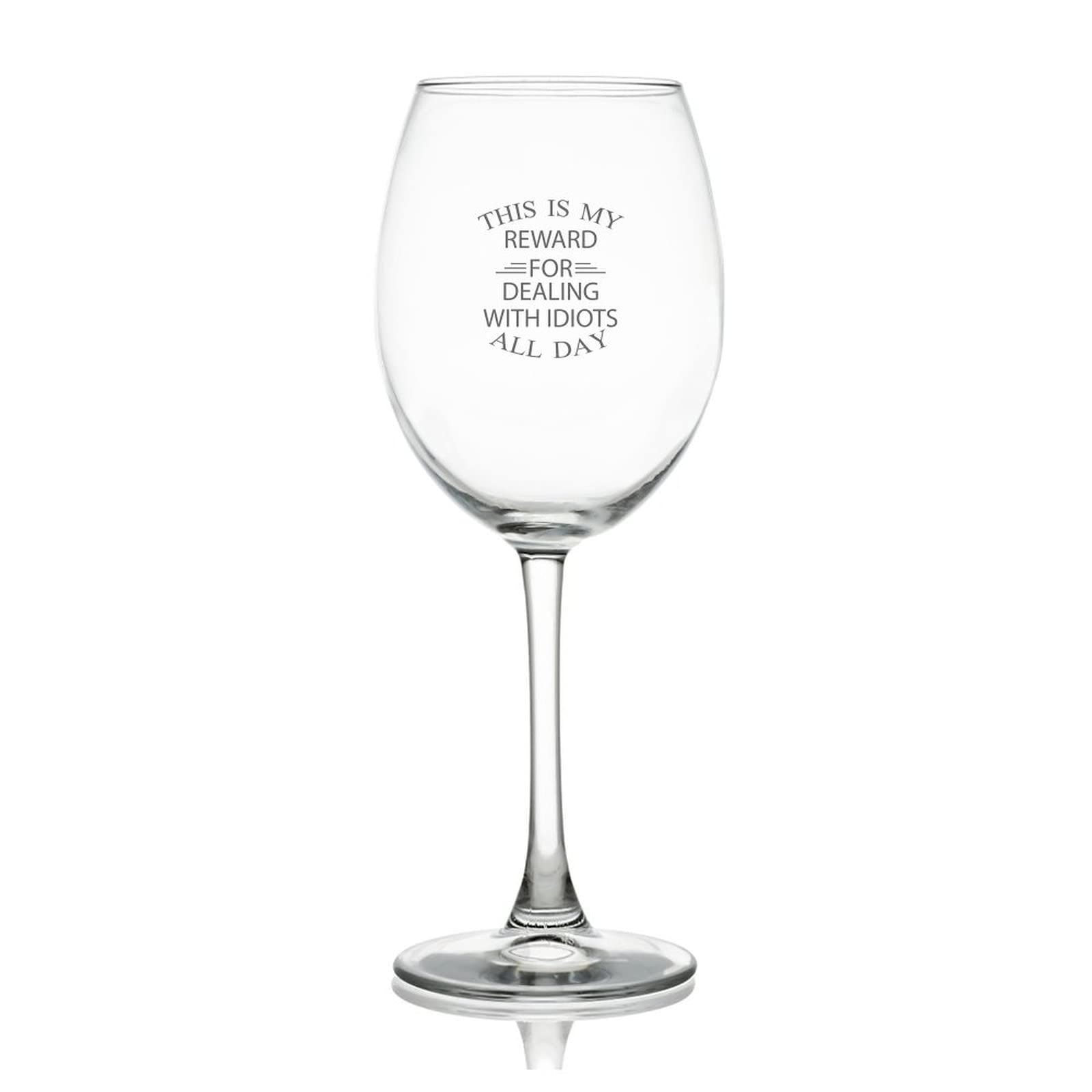 Verre à vin rouge grande capacité 500 ml avec message humoristique pour fête