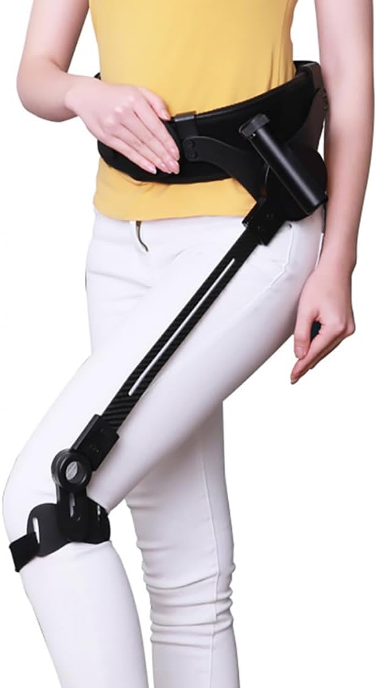 Walking Aid, Exoskeleton Power Walking Aids, Simple Bionic Body, Assistance Products, Mobility Walking Aids for Disabled and Elderly Leg Walking Training (Left Leg, M)