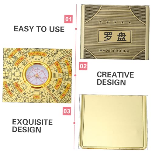 Brújula Feng Shui Antigua Aleación Precisión 10cm miniatura 7