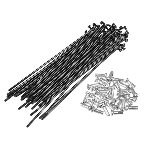 Radios,Radios De Rueda,36 Piezas 14G 2,0 MM J Bend Bicicletas Radios De Acero 119 Mm 125 Mm 136 Mm 138 Mm 141 Mm 144 Mm 153 Mm 158 Mm 169 M Radios De Ruedas De Motocicleta Con Pezones Piezas De Radios