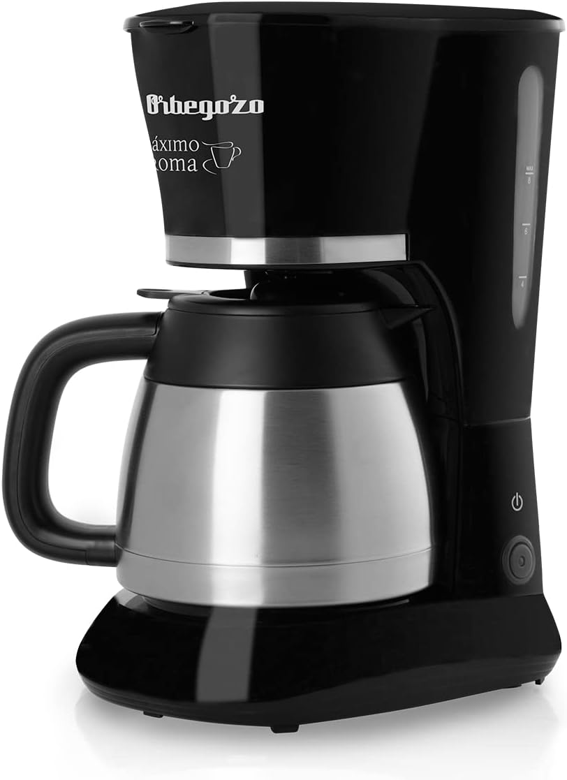 Orbegozo CG 5012 - Caffettiera a goccia, 10-12 tazze, sistema antigoccia, spegnimento automatico, indicatore livello dellacqua, brocca thermos 1 l, 800 W Orbegozo CG 5012 - Caffettiera a goccia, 10-12 tazze, sistema antigoccia, spegnimento automatico, indicatore livello dellacqua, brocca thermos 1 l, 800 W