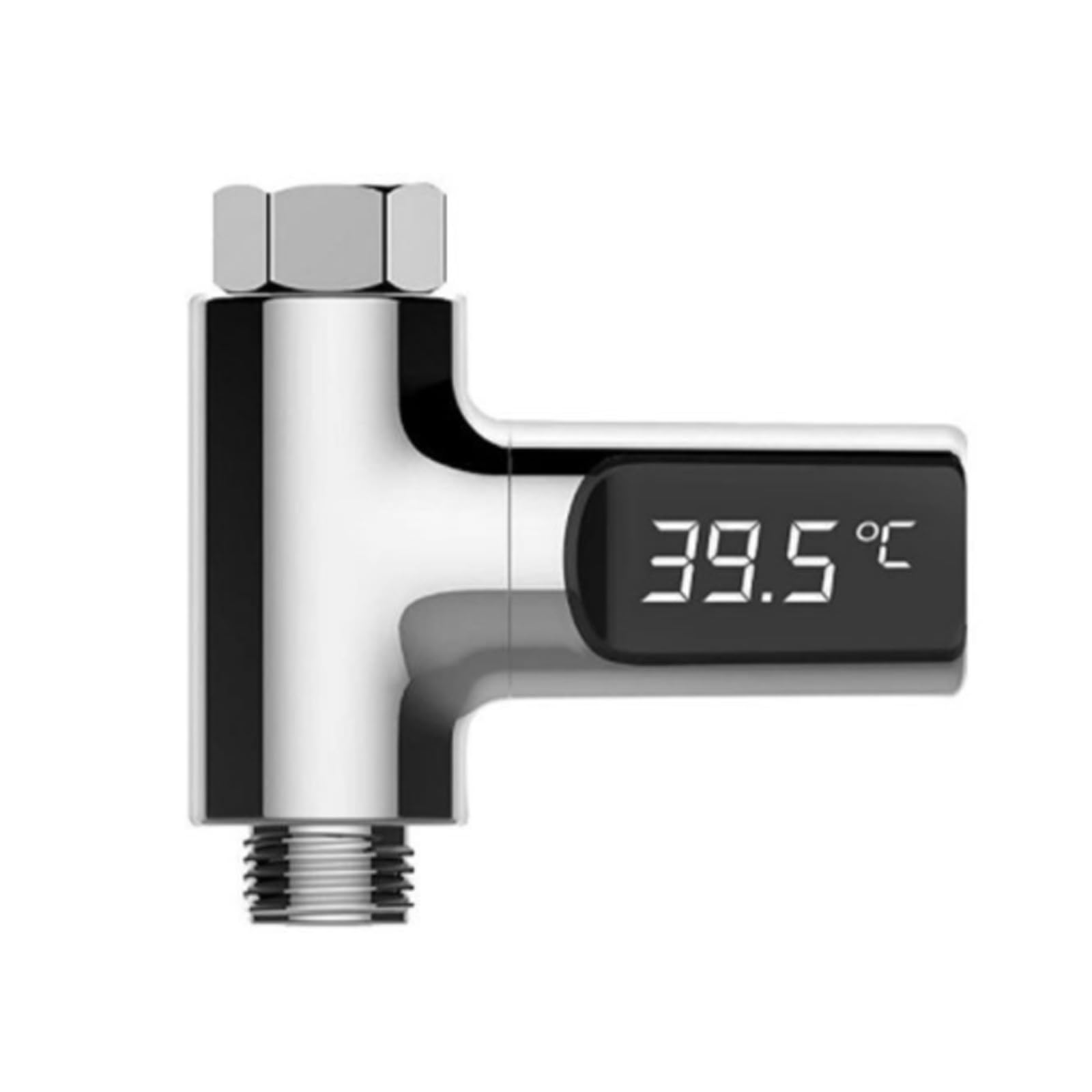1 Pezzi Termometro per Rubinetto,Termometro da Doccia con Display a LED, Termometro per Doccia Ruotabile a 360 Gradi per Bambin