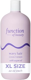 Wavy Hair Conditioner, 22 oz - Formulated with Argan Oil to Enhance Glossiness & Natural Shine, Sulfate-Free, Customizable Haircare