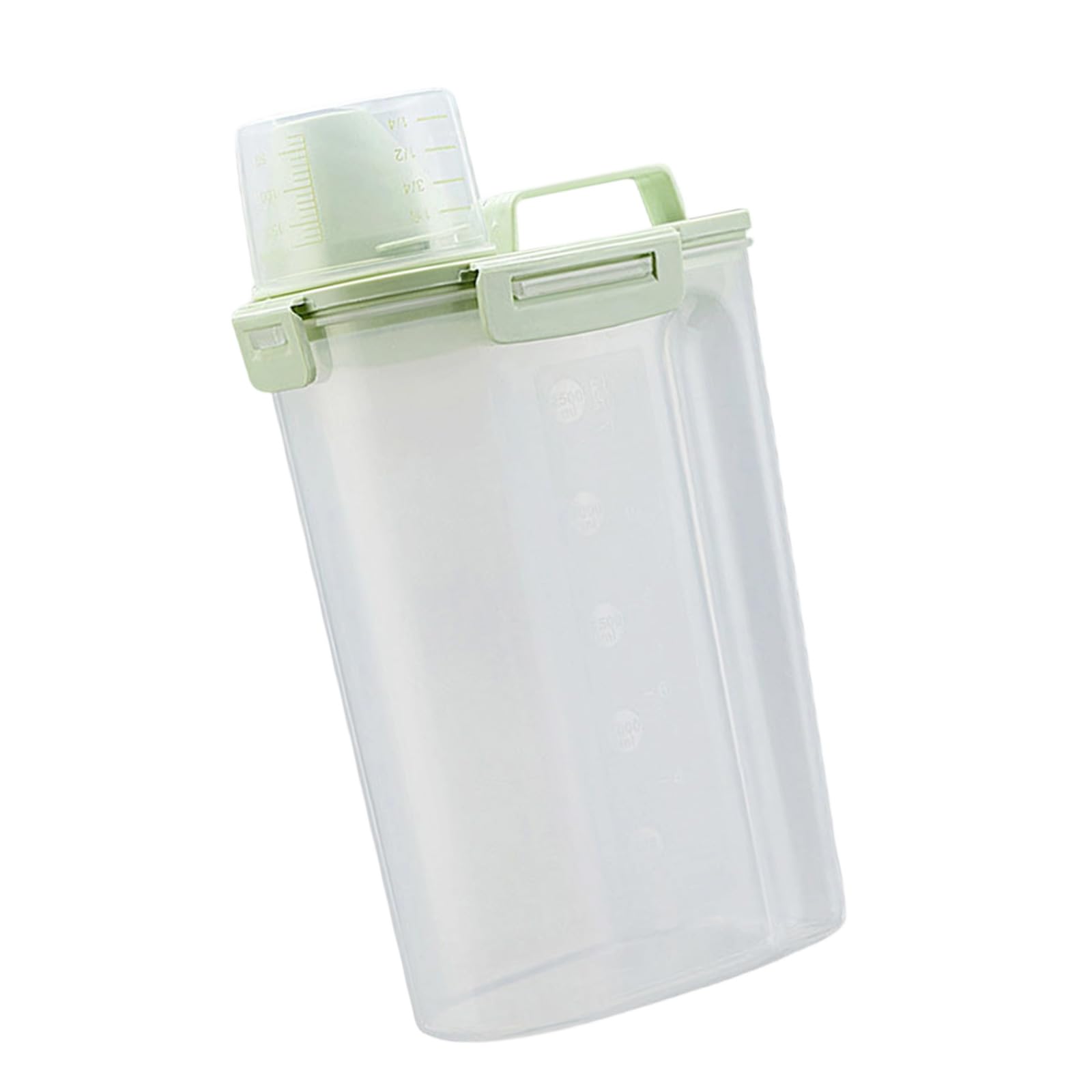 Shntig Multipurpose Household Storage Container for Pet Food Grains Laundry Detergent with Transparency and Ergonomic Handle Food Container Box