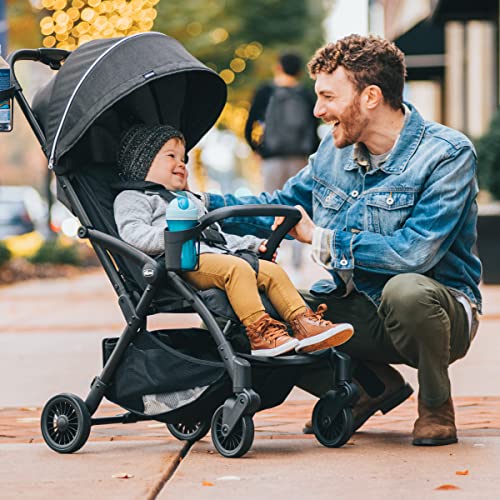 Chicco Presto™ Self-Folding, Compact Stroller With Canopy, Lightweight Aluminum Frame Umbrella Stroller, For Babies And Toddlers Up To 50 Lbs. | Graphite/Grey #TOP2