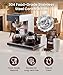 SYBO Commercial Coffee Maker 12 Cup, Pour Over Drip Coffee Maker Brewer with 3 Lower Warmers, Stainless Steel Cafetera