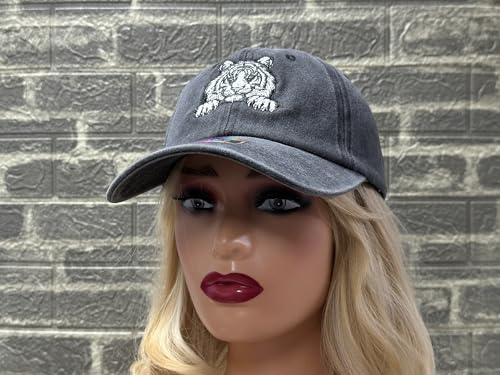 Image of Embroidered Animal Hat Gift for Men Women, Adjustable Baseball Cap | Animal Lover Collection, Casual Outdoor Wear, Breathable Cotton Fabric, Adjustable Buckle Closure
