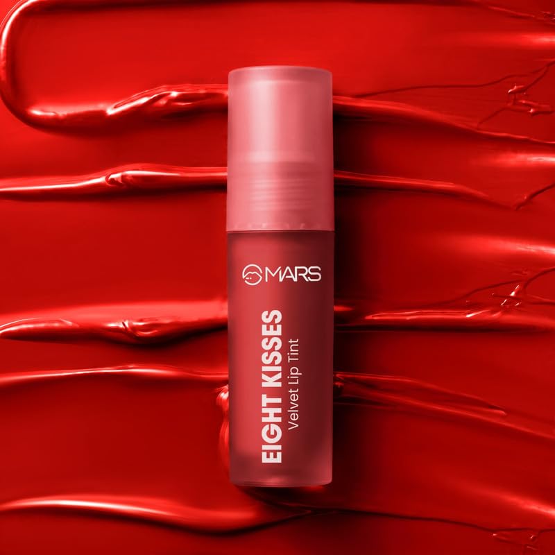 Image of MARS Love Track Velvet Lip Tint (2.8ml) (EIGHT KISSES) | Velvet Matte Finish | Non-Sticky & Lightweight | Highly Pigmented | Comfortable Wear