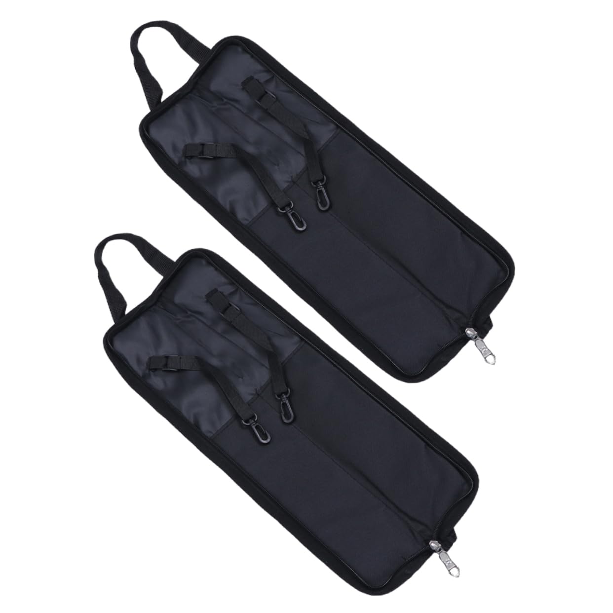 Toddmomy 2pcs Drumstick Bag Case Heavy Duty Drum Stick Bag for Gig Easy Carrying Handle and Zipper