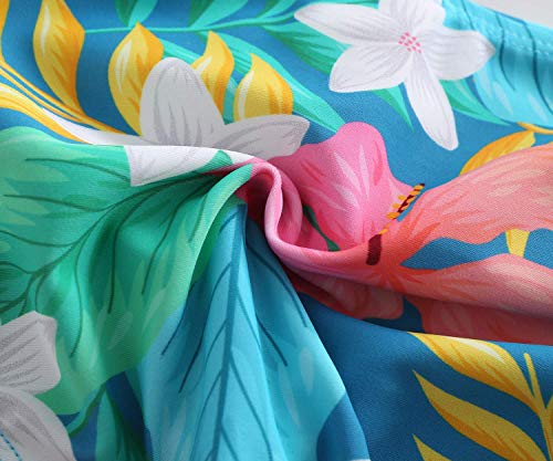 Image of Girls Two Piece Bikini Swimsuits Hawaiian Floral Bathing Suit for Kids Summer Beach Swimwear Set 3-16 Years