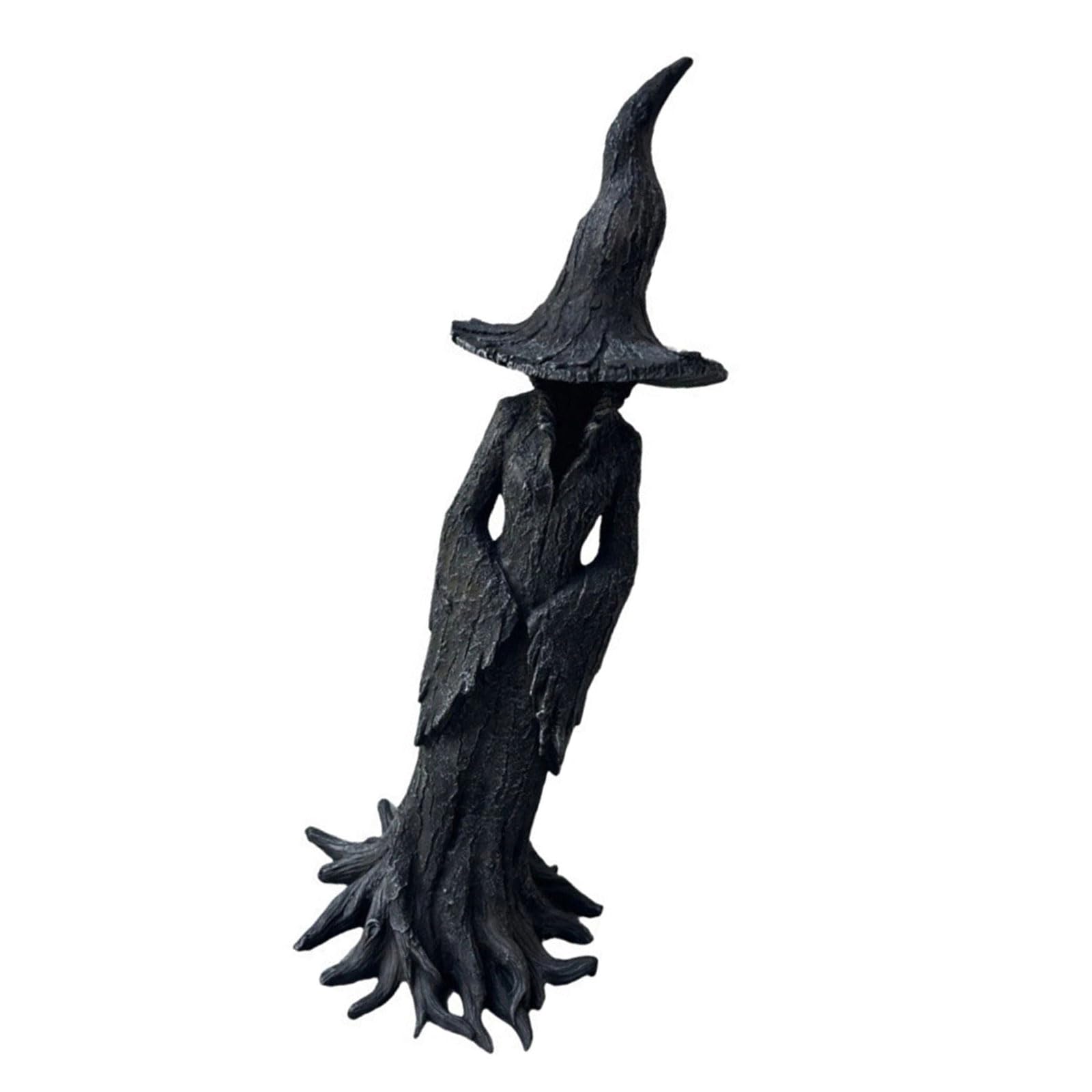 Jazuaiao Witches Statue Resin Home Decoration Mystical Accent for Shelf Desktop Ornament Halloween Display Witches Sculpture for Halloween