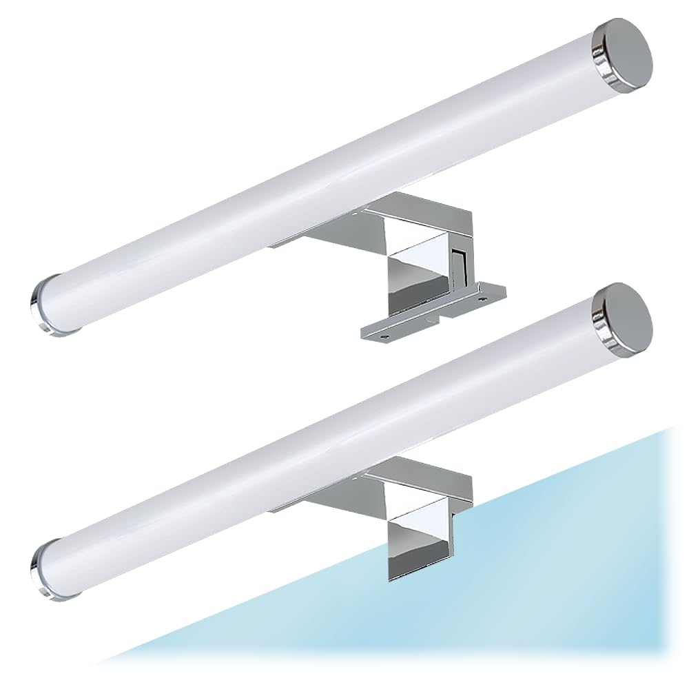 Kwazar – Lampe LED pour Miroir Salle de Bain - Barre LED GAMA 5W 30CM, 350lm, Blanc Neutre 4000K, IP44 – Applique de Salle de Bain, Lampe pour Meuble et Éclairage Mural – Faible Consommation