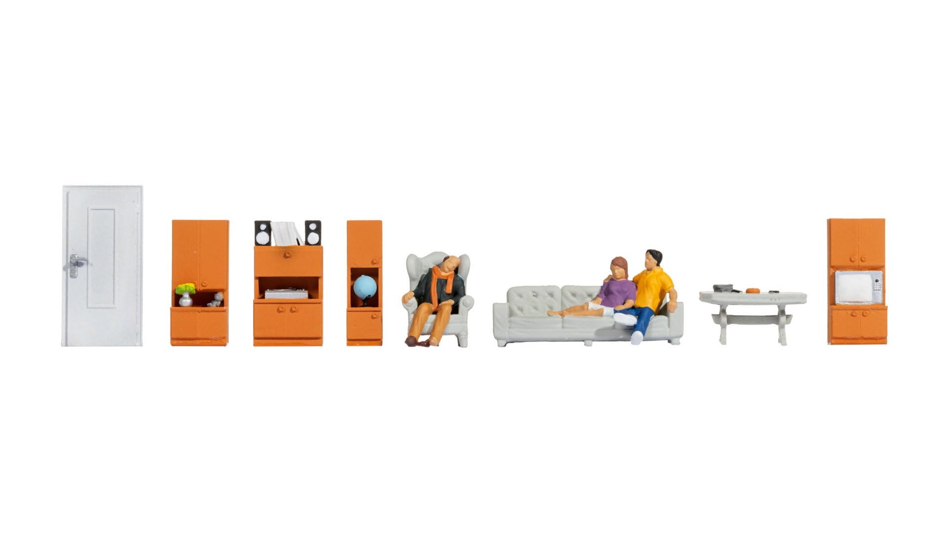 Noch Living Room Themed Figure Set N16286 HO Gauge