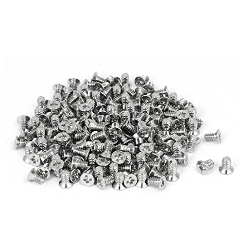 uxcell Computer PC Case 3.5-inch HDD 6#-32 UNC Flat Phillips Head Hard Drive Screw 200pcs