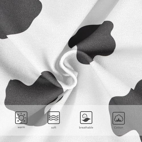 Cotton Girls Underwear Toddlers Black Cow Spots White Little Girl Panties Pattern Kids Briefs Undies 2t3