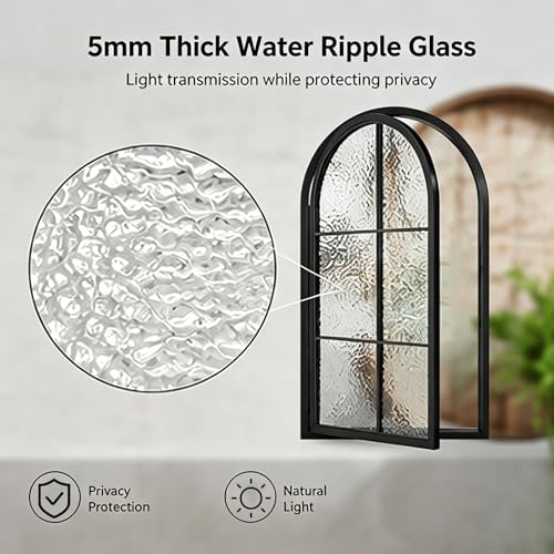 Ventana giratoria de 360° con cristal ondulado transbordador y metal robusto 5