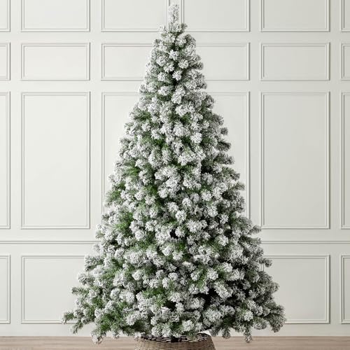 Christow Chamonix Spruce Flocked Christmas Tree 8ft