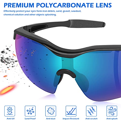 Image of OXG 12 Pack Safety Glasses, ANSI Z87.1 Protective Eyewear for Men Women | UV Protection Anti-Scratch Impact Resistant