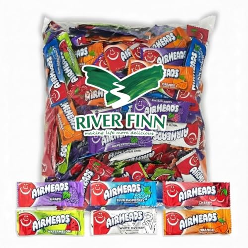 Airheads Mini Candy Bars, Taffy Variety Pack, Bulk Individually Wrapped Candy, 2 Pound Bag, Approx. 75 Pieces, Six Assorted Fruit Flavors, for Parties, Holidays, Classroom Treats, Movie Night Snacks, and Candy Bowls. - image 1