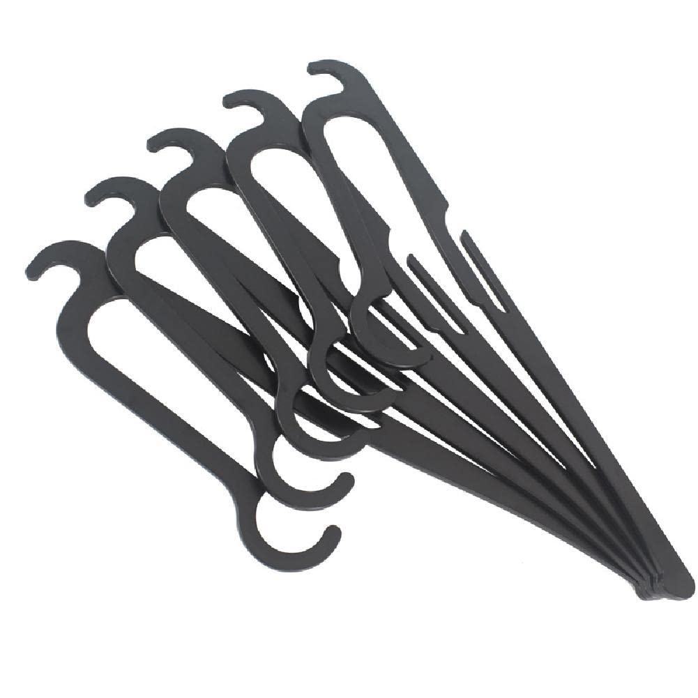 Bemvp 5pcs Organizer Pants Closet Organizer Space Saving Magic Hurdle Hanger Rack Clothes Hangers for Clothes Closet for Pants, Black